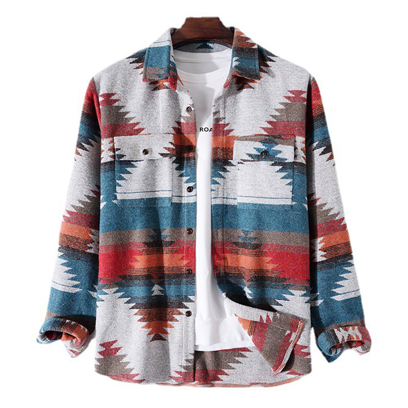 Ethnic Fashion Logo - camicie casual da uomo a maniche