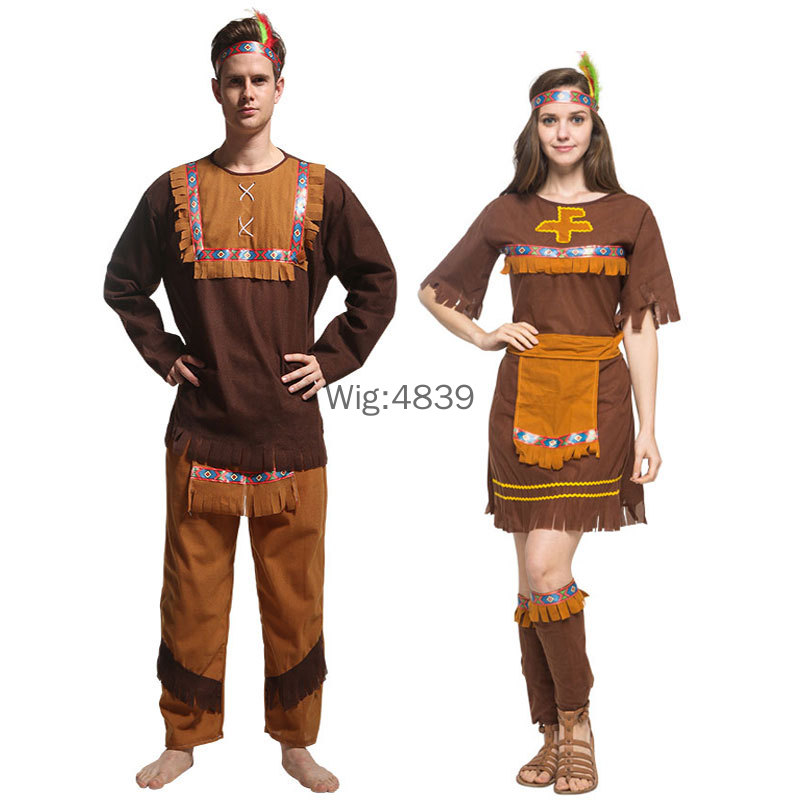 Ethnic Fashion India - Costume di Halloween Coppia di adulti