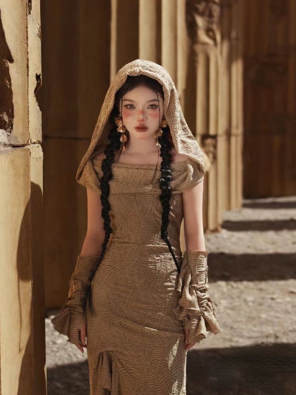 Ethnic Fashion Studio - Abito Stile Principessa del Deserto per