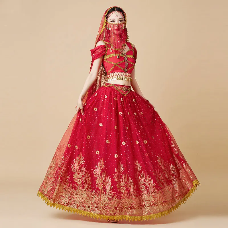 Ethnic Fashion India - Festival delle donne Halloween Cosplay Danza