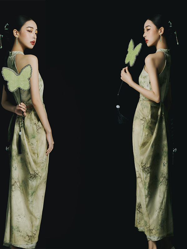 Nuovo Abito Verde Stile Cinese - Ethnic Fashion Studio recensione e prezzo