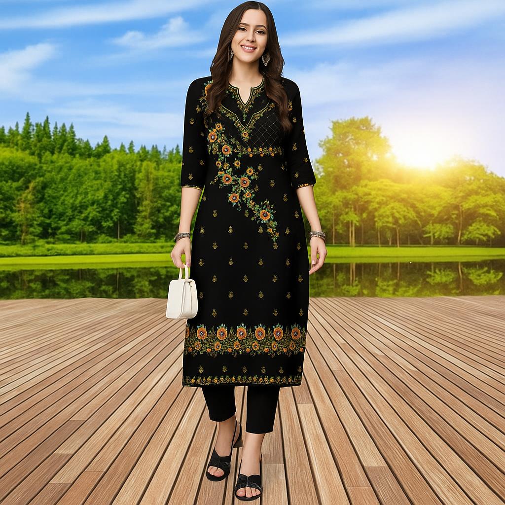 Abito Kurt comodo alla moda da - Ethnic Fashion Kurtis recensione e prezzo